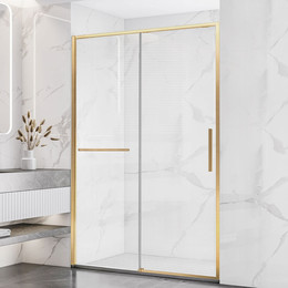 Душевая дверь Vincea Slim Soft 110 см VDS-1SS110CLG, брашированное золото/прозрачное - фото 