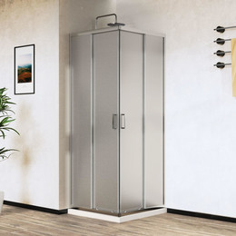 Душевое ограждение Vincea City 100x90 см VSS-5CT9010MT, хром/матовое - фото 