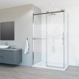 Душевое ограждение Vincea Como Soft 110x90 см VSR-1CS9011CL (стекло 8 мм) хром/прозрачное - фото 