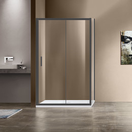 Душевое ограждение Vincea Garda 150x90 см VSR-1G9015CLB, чёрный/прозрачное - фото 