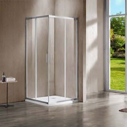 Душевое ограждение Vincea Garda 100x90 см VSS-1G9010CL, хром/прозрачное - фото 