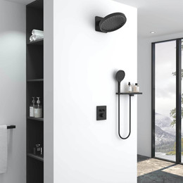 Душевая система для душа с термостатом Vincea Inspire VSFW-3I21MT3RMB, чёрный матовый - фото 