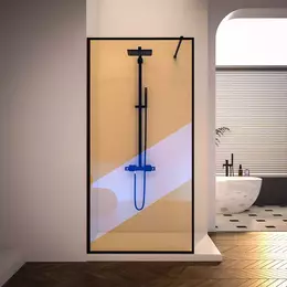 Душевая перегородка Veconi Korato KR-81BC-120-09-C4 120х200 см (стекло 8 мм), чёрный/тонированное - фото 