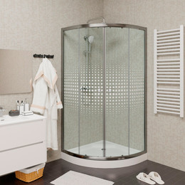 Душевое ограждение Parly 90х90 см Z9111, хром/прозрачное - фото 