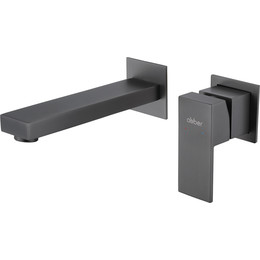 Смеситель для раковины настенный Abber Daheim AF8212NG (со скрытой частью) никель, Цвет производителя: никель - фото 