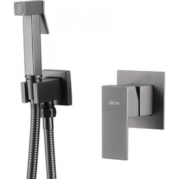 Набор для гигиенического душа Abber Daheim AF8225NG, никель - фото 