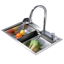 Кухонная мойка Abber Wasser Kreis AF2194, Цвет производителя: хром - фото 