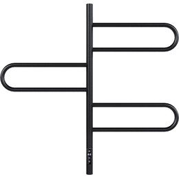 Полотенцесушитель электрический Vincea П6 400x800 мм, чёрный (возможность скрытого подключения) VTD-1R2CBE - фото 