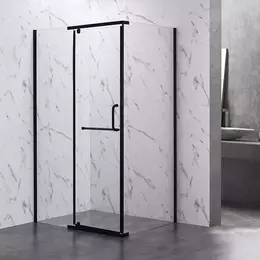 Душевое ограждение Veconi Rovigo 100x80 см RV19B-10080-01-C5, чёрный матовый/прозрачное - фото 