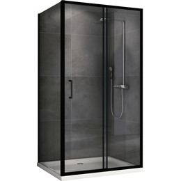 Душевое ограждение Abber Schwarzer Diamant 100х100 см AG30100B5-S100B5, чёрный/прозрачное - фото 