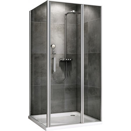 Душевое ограждение Abber Sonnenstrand 140х75 см AG04140S-S75, хром/прозрачное - фото 
