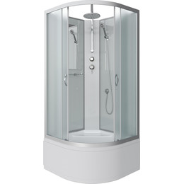 Душевая кабина Niagara Classic 100x100 см NG-2309-14BKT, серебро/матовое (безсиликоновая сборка) - фото 
