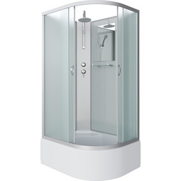 Душевая кабина Niagara Classic 120x80 см NG-2310-14LBKT, серебро/матовое (безсиликоновая сборка) - фото 