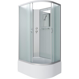 Душевая кабина Niagara Classic 120x80 см NG-2310-14LBK, серебро/матовое (безсиликоновая сборка) - фото 