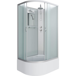Душевая кабина Niagara Classic 120x80 см NG-2310-14RBKT, серебро/матовое (безсиликоновая сборка) - фото 