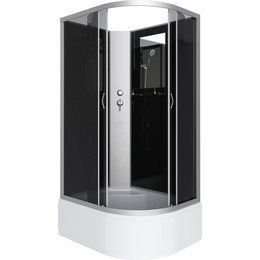 Душевая кабина Niagara Classic 120x80 см NG-2510-14LBK, серебро/тонированное (безсиликоновая сборка) - фото 