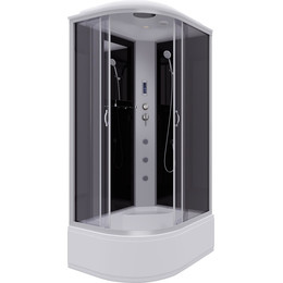 Гидробокс Niagara Classic 120x80 см NG-2510-14RF, серебро/тонированное (безсиликоновая сборка) - фото 