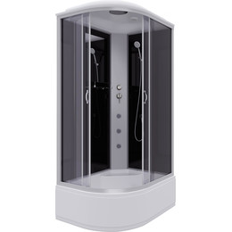 Гидробокс Niagara Classic 120x80 см NG-2510-14RG, серебро/тонированное (безсиликоновая сборка) - фото 