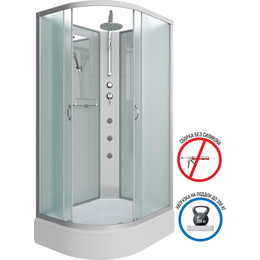 Гидробокс Niagara Classic 110x80 см NG-33184-14RBKTG, серебро/матовое (безсиликоновая сборка) - фото 