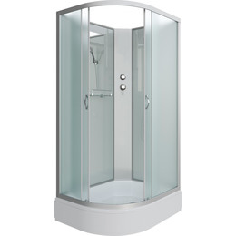 Душевая кабина Niagara Classic 110x80 см NG-33184-14RBK, серебро/матовое (безсиликоновая сборка) - фото 