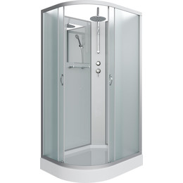 Душевая кабина Niagara Classic 120x80 см NG-3312-14RBKT, серебро/матовое (безсиликоновая сборка) - фото 