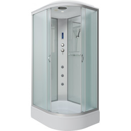 Гидробокс Niagara Classic 130x90 см NG-33394-14LF, серебро/матовое (безсиликоновая сборка) - фото 