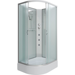 Гидробокс Niagara Classic 90x70 см NG-33974-14RBKG, серебро/матовое (безсиликоновая сборка) - фото 