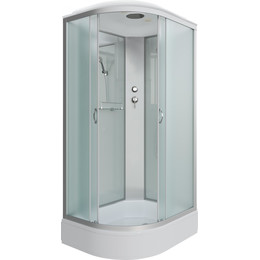 Душевая кабина Niagara Classic 90x80 см NG-33984-14R, серебро/матовое (безсиликоновая сборка) - фото 