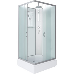 Душевая кабина Niagara Classic 90x80 см NG-33984-14QBKT, серебро/матовое (безсиликоновая сборка) - фото 