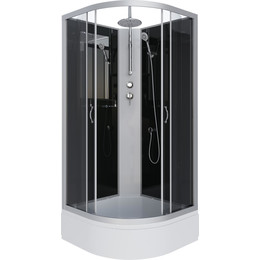 Душевая кабина Niagara Classic 100x100 см NG-3502-14BKT, серебро/тонированное (безсиликоновая сборка) - фото 