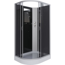 Душевая кабина Niagara Classic 120x80 см NG-3512-14RBK, серебро/тонированное (безсиликоновая сборка) - фото 