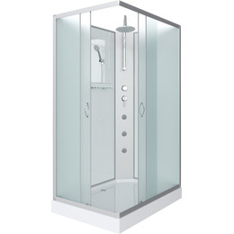 Гидробокс Niagara Classic 90x70 см NG-43975-14QBKTG, серебро/матовое (безсиликоновая сборка) - фото 