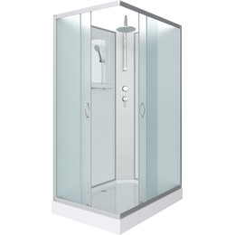 Душевая кабина Niagara Classic 110x80 см NG-43185-14QBKT, серебро/матовое (безсиликоновая сборка) - фото 