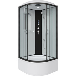 Душевая кабина Niagara Classic 100x100 см NG-6709-14P, чёрный/прозрачное (безсиликоновая сборка) - фото 