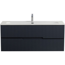 Тумба подвесная с раковиной Cezares DUET-N-1200-2C-SO-GR-P 120 см (раковина CZR-8073-120) grafito - фото 