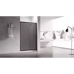 Душевая дверь Veconi 100 см VN55BT-100-05-C8, чёрный матовый/тонированное - фото 