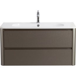 Тумба подвесная с раковиной Cezares RELAX-1000-2C-SO-SAT-P 100 см (раковина CZR-1000/480-LV-MR-NV) сатин - фото 