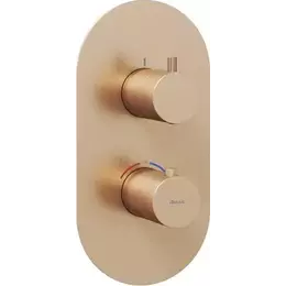 Смеситель для ванны Ravak 3 потребителя Espirit ES 067.60RGB.O3 X070363, розовое золото - фото 