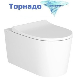 Унитаз подвесной безободковый Vitra Nest QuantumFlush 7870B403-0075 (система смыва Торнадо) - фото 