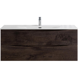 Тумба подвесная с раковиной BelBagno 120 см MARINO-CER-N-1200-2C-SO-RNG-P, rovere nature grigio - фото 