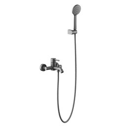Смеситель для ванны Aquatek Европа AQ1349BGM, чёрный хром шлифованный, Цвет производителя: чёрный хром шлифованный - фото 