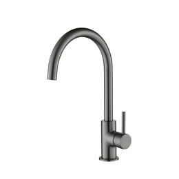 Смеситель для кухни Aquatek Европа AQ1382BGM, чёрный хром шлифованный, Цвет производителя: чёрный хром шлифованный - фото 