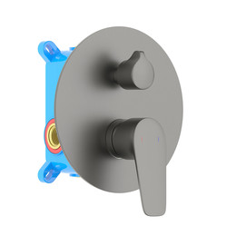 Смеситель для ванны Aquatek Бетта AQ1146BGM (со скрытой частью) оружейная сталь, Цвет производителя: оружейная сталь - фото 