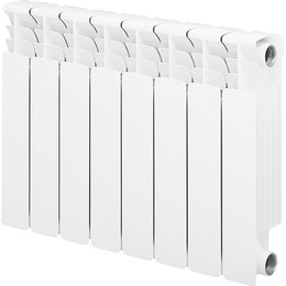 Радиатор Azario BM350/100/8 640х400 мм (8 секций) белый - фото 