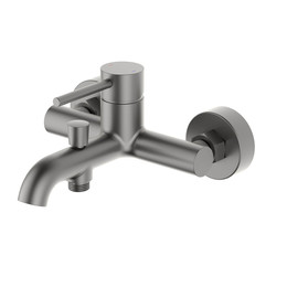 Смеситель для ванны Aquatek Европа AQ1340BGM, чёрный хром шлифованный, Цвет производителя: чёрный хром шлифованный - фото 