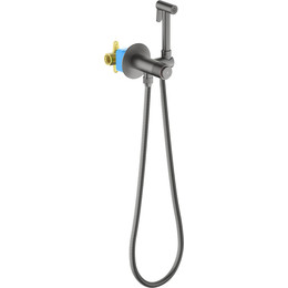 Набор для гигиенического душа Aquatek Бетта AQ1023BGM (со скрытой частью) оружейная сталь - фото 