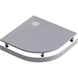 Панель для душевого поддона Bas Essentia 90x90 см, графит - фото 