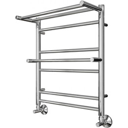 Полотенцесушитель водяной Aquatek Альфа с полкой П7 500х600 мм AQ RRP0760CH - фото 