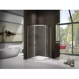 Душевое ограждение Bas Infinity SHW-90-C-CH 90x90 см, хром/прозрачное - фото 