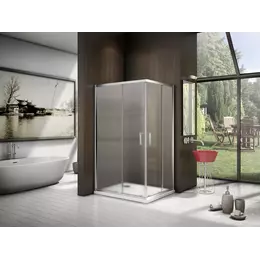 Душевое ограждение Bas Latte CR-120-90-G-WE 120x90 см, хром/матовое - фото 